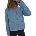 thumbnail image 5 of PRETTYGARDEN Women's Knit Cardigan Sweaters Fall Fashion Long Sleeve Open Front Button Down Trendy Casual Sweater Jacket, 5 of 8