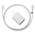 thumbnail image 1 of GA00724US Wall Charger 18W w/USB-C 3ft Cable White, 1 of 9