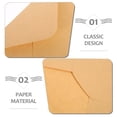 thumbnail image 3 of LITINKIMI 100Pcs Brown Kraft Paper Envelopes with V Flap for Professional Correspondence, 3 of 8
