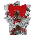 thumbnail image 6 of FVDPWYE Snowy Christmas Wreath Decorative Hanging Ornament for Party Home Xmas Decor Red, 6 of 9