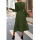 thumbnail image 2 of Vestido PRETTYGARDEN Mujer Floral Boho Cruzado Verde Militar Talla S, 2 of 7