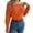 Orange, variant on Fgnfyis Off The Shoulder Sweater for Women Cropped Pullover Knit Top with Long Sleeves for Fall Winter Outfits Khaki XL
