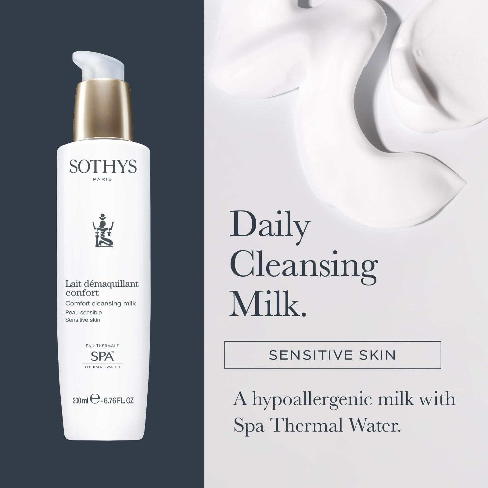 SOTHYS Comfort Cleansing Milk | Gentle Face Cleanser | Daily Makeup Remover for Sensitive Skin C3