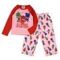 thumbnail image 3 of PJ Masks Pajamas Toddler Girls' To The Task 2 Piece Lounge Sleep Set with Long Sleeve Raglan Sleep Shirt and Pajama Pant, 3 of 7