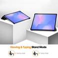 thumbnail image 5 of Dteck Smart Slim Case for Samsung Galaxy Tab S10 FE Plus 13.1 inch X620 / X626B Shockproof Leather Tri-Fold Stand Case Lightweight Hard Shell Cover for Galaxy Tab S10 FE+,Black, 5 of 7