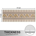 thumbnail image 5 of Kitchen Rugs Sets Of 2,Brown Geometric Triangle Diamond Pattern Anti Fatigue Kitchen Mat Rugs Non Slip Washable,Decorative Kitchen Floor Mats for Kitchen,Sink,Laundry,17"X47", 5 of 5