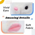 thumbnail image 5 of Conejo saltarín, juguete electrónico interactivo de peluche con sonidos y movimientos, orejas animadas que caminan, nariz que se mueve, regalo, blanco, 7', 5 of 5