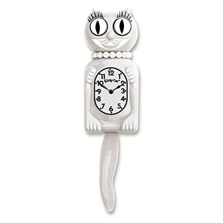 Limited Edition White Miss Kitty-Cat - Made by Kit-Cat Klock