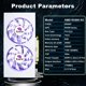 thumbnail image 2 of Tarjeta gráfica KAER RX580 8GB GDDR5 256bit con ventiladores duales, 2 of 8