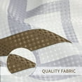 thumbnail image 3 of Modern Geometric Shower Curtain, Waterproof Shower Curtain and Polyester Bath Curtain for Bathroom, Textured Fabric Shower Curtain Set with 12 Hooks, Machine Washable, Espresso Chocolate Brown 72 Inch, 3 of 5