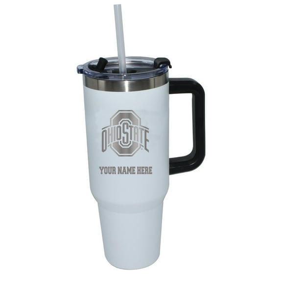 The Memory Company Ohio State Buckeyes Personalized White 40oz. Colossal Tumbler