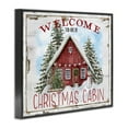 thumbnail image 4 of Stupell Industries Christmas Cabin Welcome Holiday Painting Black Framed Art Prints Wall Art, 14 x 11, 4 of 10