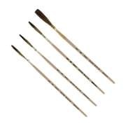 Mack Brush Paul Quinn Pinstriping Grey Quill Brushes Set of 4