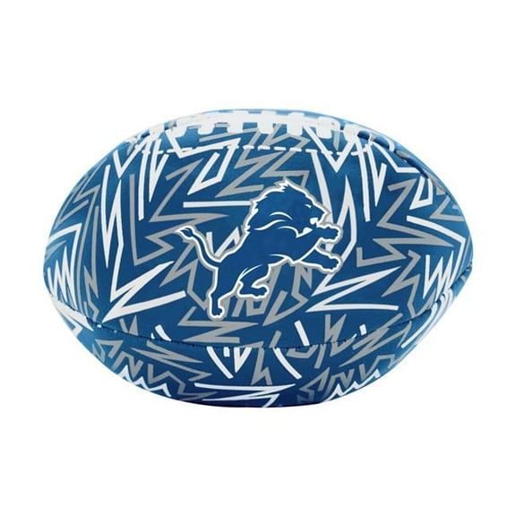 Logo Brands 611-93MCS-R1 Detroit Lions Graffiti Micro Soft Football
