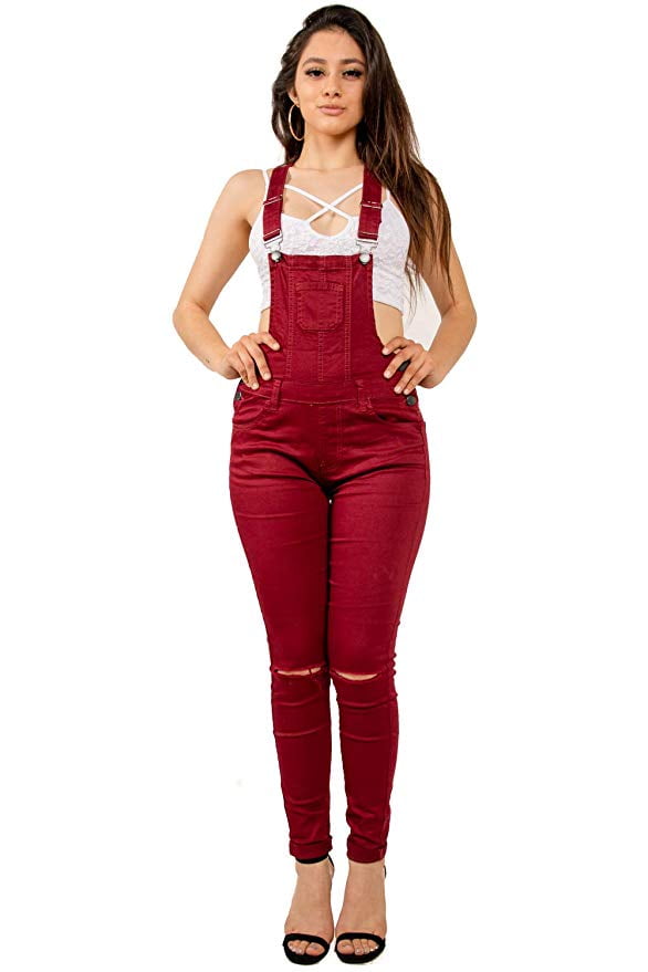 red overalls plus size
