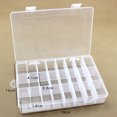thumbnail image 4 of Coofit Jewelry Container 24 Grids Plastic Jewelry Box Organizer Storage Divider Box, 4 of 8