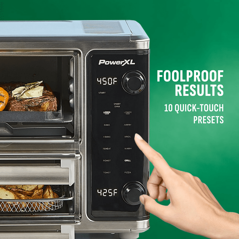 PowerXL SmartSynx Dual Door Air Fryer Oven with Knob Control PowerXL SmartSynx Dual Door Air Fryer Oven with Knob Control