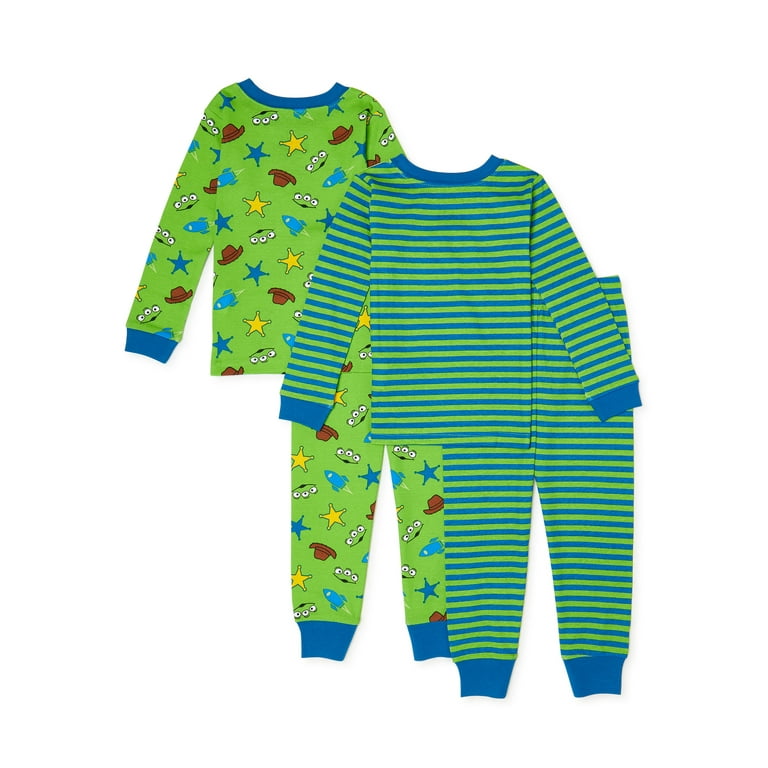 Toy Story 4 Toddler Boy Long Sleeve Snug Fit Cotton Pajamas 4pc Set Walmart