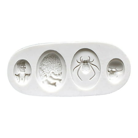 

Huhuzaio Halloween Dessert Molds Halloween Cake Cookies Silicone Powder Grey Two Colors Special Offers