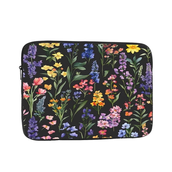 Laptop Case Shockproof Sleeve Water Resistant Computer Bag Fits Tablet Notebook Ultrabook For Travel Office 10 Inch A Variety Of Colorful Flowers