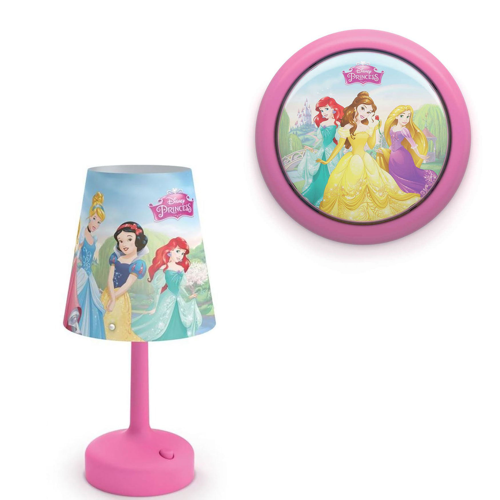 Philips Disney Princess Table Lamp And, Disney Character Table Lampshades