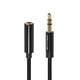 thumbnail image 4 of Adaptador de cable de extensión de audio estéreo de 3,5 mm macho a hembra dorado para 1 m, 4 of 8