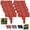 Red, variant on Imitation Stone Garden Fence No Dig Landscape Edging Faux Stone Garden Border Plastic Pound in Edging for Landscaping Flower Beds Yard Decorative Artificial Rock Edgers Bricks