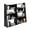 Black, variant on WRXELAN 4-Tier Expandable Wood Grain Bookcase, Adjustable Width 3-in-1 Shelf Unit, Converts Straight to L-Shaped Corner Storage for Living Room, Bedroom, Office