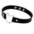 thumbnail image 1 of Qarigey Collar de cuero para mujer, cuello en forma de corazón, gargantilla de PU ajustable, estilo punk, joyería para el cuello, negro Ropa, zapatos y accesorios Miscelánea Negro 40x1.8 cm Qarigey AP1356-01B, 1 of 6