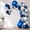 Blue Silver, variant on Fall Thanksgiving Balloon Garland Kit, Orange Burgundy Yellow Balloons, Pumpkin Maple Leaf Pine Cone Foil Balloons, Autumn Baby Shower Birthday Decor