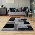 thumbnail image 2 of Lbaiet SL973C23 Black Verena Geometric 2 x 3 ft. Scatter Rectangle Area Rug, Black & Gray, 2 of 7