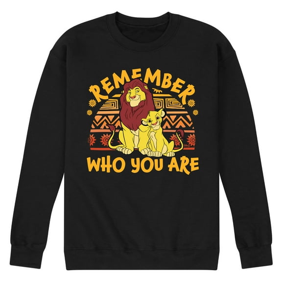 Disney - The Lion King - Remember Who You Are - Men's Crew Neck Fleece Pullover