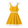 thumbnail image 4 of Curuila Children Girls Dress Sleeveless Solid Color Crew Neck For School Comfort Dresses Size 5-6 Years, 4 of 4