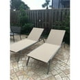 thumbnail image 5 of Ostrich Princeton Outdoor Chaise Lounge Pool Beach Patio Chair, Tan, 2 Pack, 5 of 5