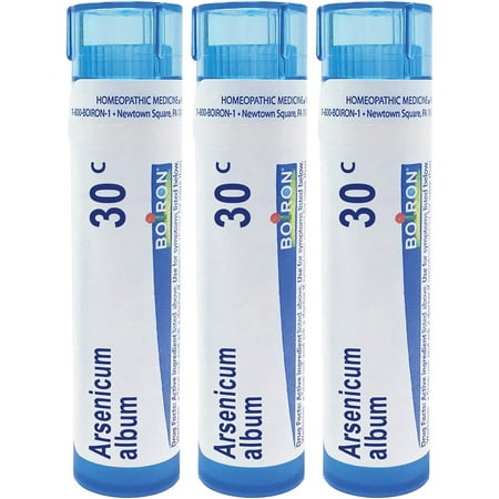 Boiron Arsenicum Album 30c, 80 pellets, Homeopathic Medicine for Food Poisoning,80 Count (Pack of 3)