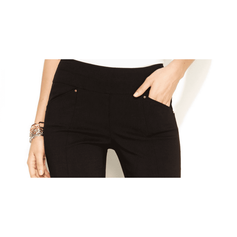 Alfani Women's Tummy-Control Pull-On Skinny Pants Black