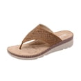 thumbnail image 2 of Sandalias informales a la moda para mujer, chanclas para exteriores, zapatillas de cuña para la playa Wmkox8yii ytu9280, 2 of 9