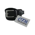 thumbnail image 2 of CTM  Braided Stretch Belt Silver Buckle Adjustable Elastic (Men), 2 of 7