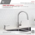 thumbnail image 4 of Stylish 240ml Brushed Stainless Steel Soap Dispenser S-01S, 4 of 9