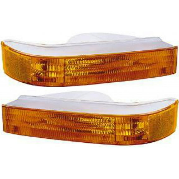 For 1992-1996 Ford Bronco Pair Park/Signal Lights Driver and Passenger Side Assembly Unit FO2520116 FO2521114 | F2TZ 13201A F2TZ 13200A