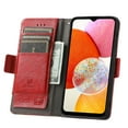thumbnail image 4 of Allytechgroup Wallet Case Cover for Samsung Galaxy S25 Edge, Vintage PU Leather RFID Blocking Cards Holder Stand Flip Folio Mangetic Closure Shockproof Phone Case Cover for Galaxy S25 Edge, Red, 4 of 9