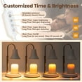 thumbnail image 2 of Candle Warmer Lamp with Timer, Candle Wax Warmer Flower Lamp, Dimmable Desk Lamp for Bedroom, Mothers Day Gifts for Mom, Home Fragrance Accessories for Dorm Room House Warming Gifts New Home, 2 of 7