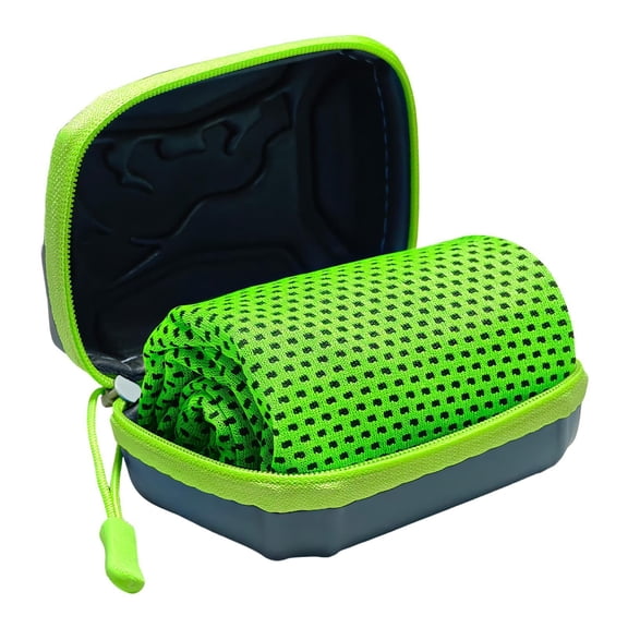Cooling Towels for Hot Weather, 30X80CM Breathable Golf Cool Towel for Neck, Portable Cooling Towels with Storage Box, Lightweight Gym Ice Towel Stay Cool for Women & Men