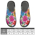 thumbnail image 5 of IAUYY Memory Foam House Slippers Suitable for Both Men and Women. Comfortable, Anti-Slip Plush Flat-Bottomed Slippers The Best Holiday Gift Flower Wall, 5 of 9