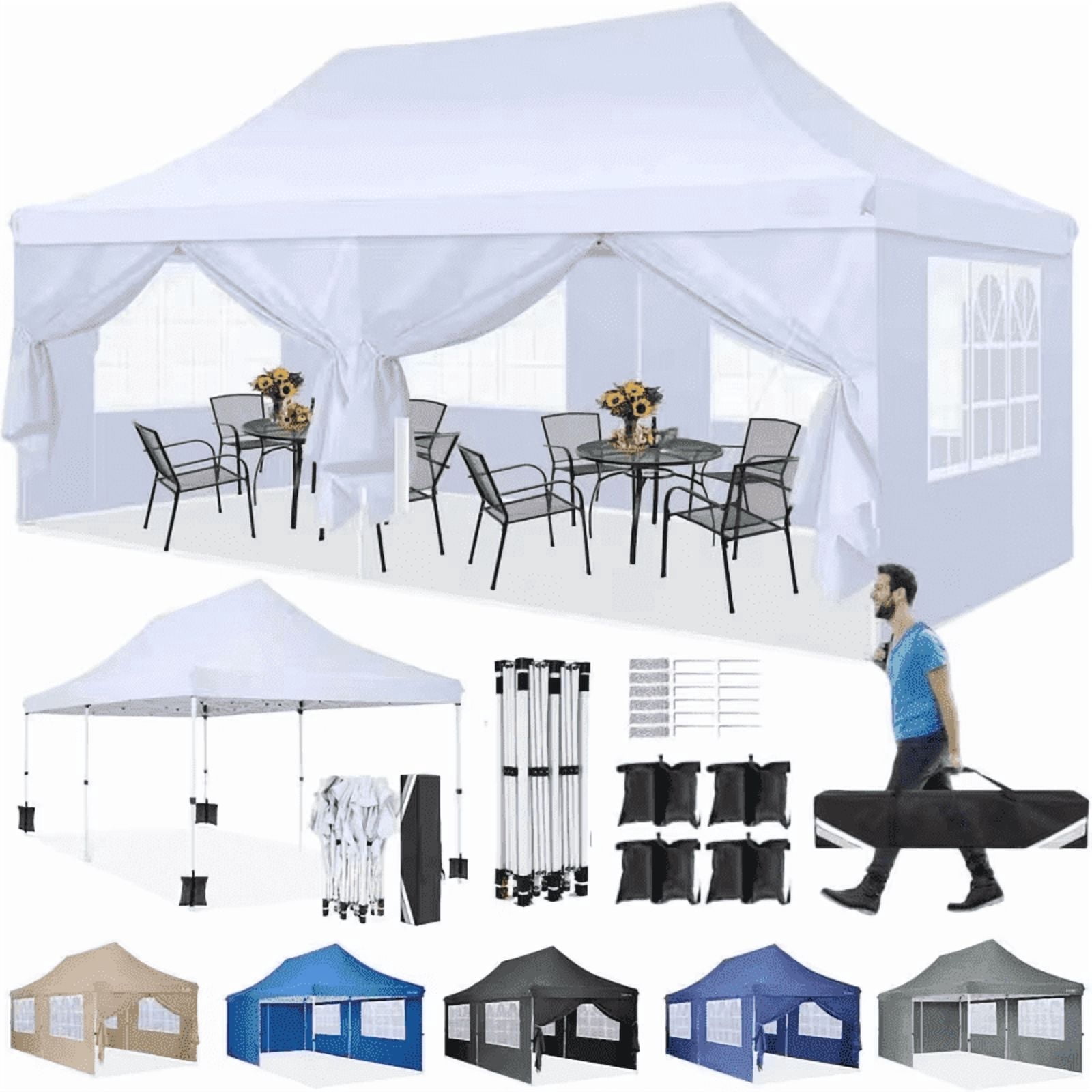 Coleman Flex 'N Go 10x10 Pop Up Canopy Tent for Outdoor Shelter