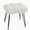 Faux Plush- Cream White, variant on Ebenchico Backless Vanity Stool Faux Plush Upholstered Small Bench 4 Metal Legs with Adjustable Anti-Slip Feet for Makeup Bedroom Entryway, Cream White