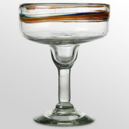 Global Amici Rainbow Margarita Glasses - Set of 4