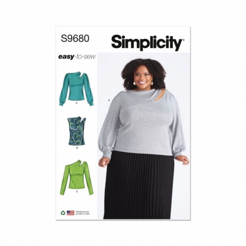 Simplicity Sewing Pattern 9680 Women W2 (20W-22W-24W-26W-28W)