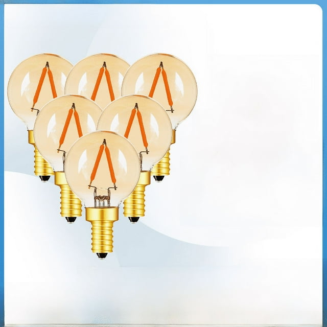 Bombilla de filamento LED G40 marrón CA/CC de bajo voltaje de 12 V/24 V CC CA, bombilla de batería para máquina herramienta retro