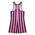 thumbnail image 6 of Haitryli Men's Athletic Wrestling Singlets Striped Rainbow One-piece Bodysuit Boxer Underwear Hot Pink S, 6 of 7